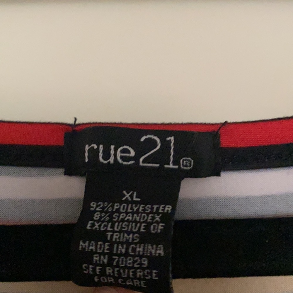 rue21 stripped shirt - Picture 2 of 3